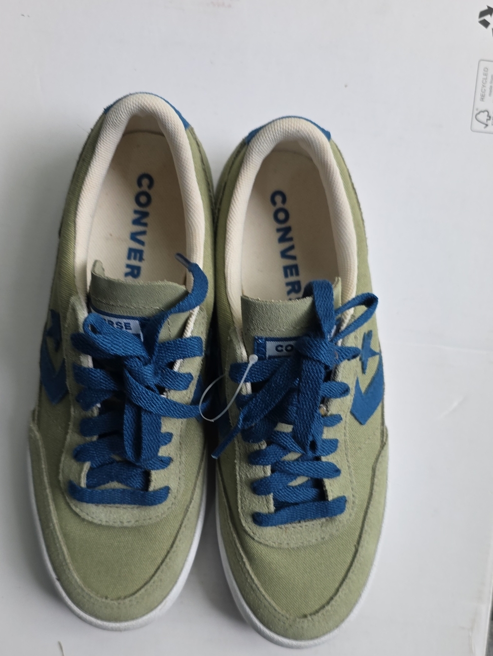 Converse Kids Olive and Blue Low-Top Sneakers